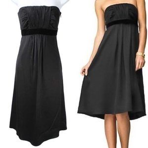 BANANA REPUBLIC Silk & Velvet Strapless Cocktail Evening Dress NWT